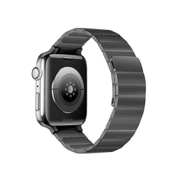 Apple Watch 38mm Kr404 Huks Kordon - Siyah