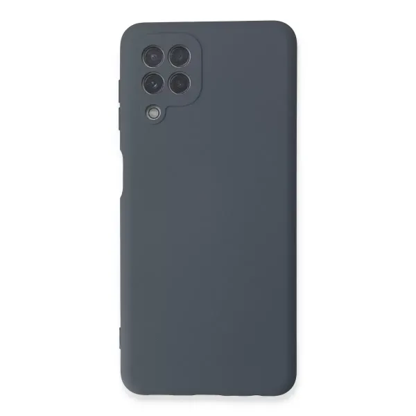 Samsung Galaxy A22 Kılıf Nano İçi Kadife Silikon - Gri
