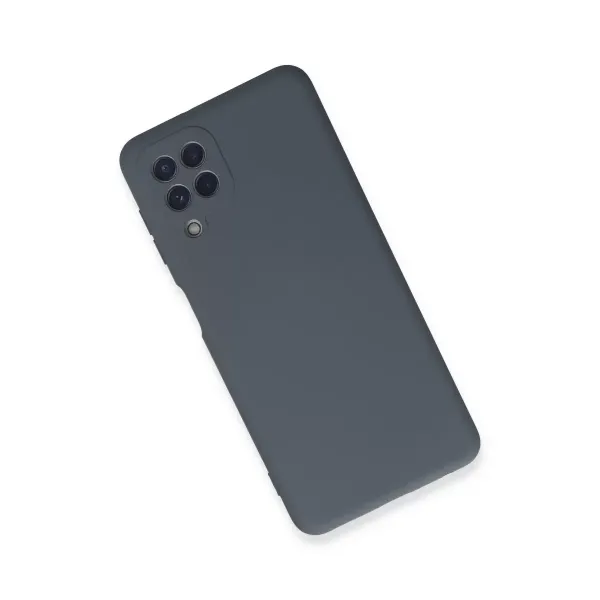 Samsung Galaxy A22 Kılıf Nano İçi Kadife Silikon - Gri