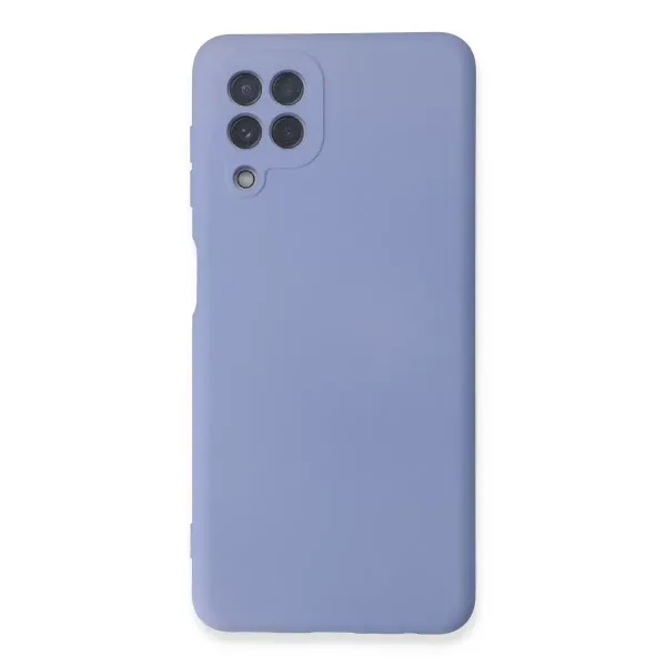 Samsung Galaxy A22 Kılıf Nano İçi Kadife Silikon - Lila