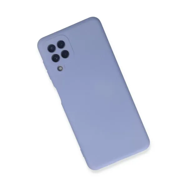 Samsung Galaxy A22 Kılıf Nano İçi Kadife Silikon - Lila