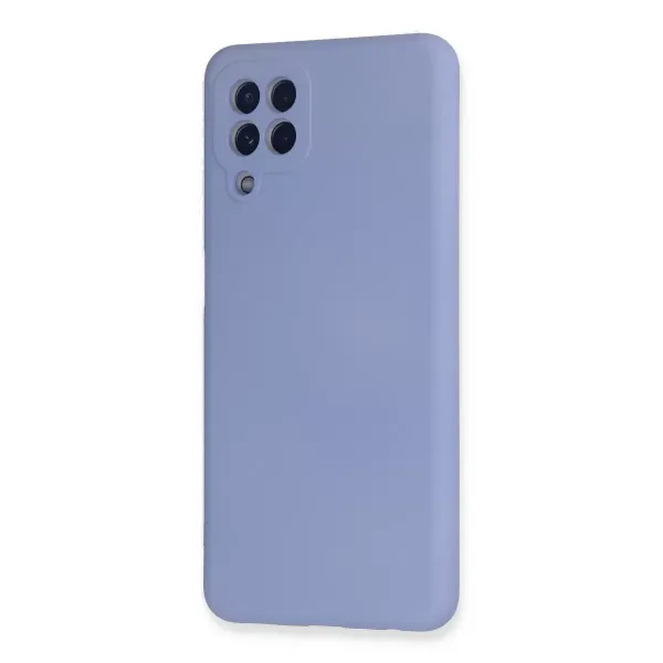 Samsung Galaxy A22 Kılıf Nano İçi Kadife Silikon - Lila