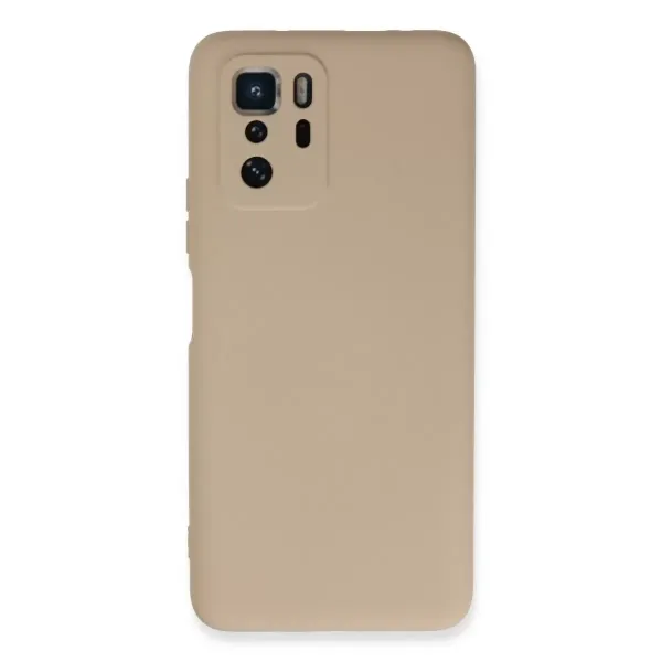 Xiaomi Poco X3 Gt Kılıf Nano İçi Kadife Silikon - Pudra