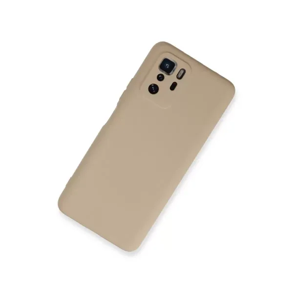 Xiaomi Poco X3 Gt Kılıf Nano İçi Kadife Silikon - Pudra