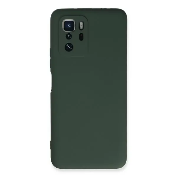 Xiaomi Poco X3 Gt Kılıf Nano İçi Kadife Silikon - Koyu Yeşil