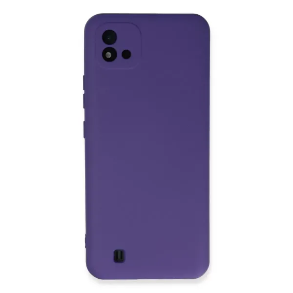Realme C11 2021 Kılıf Nano İçi Kadife Silikon - Mor