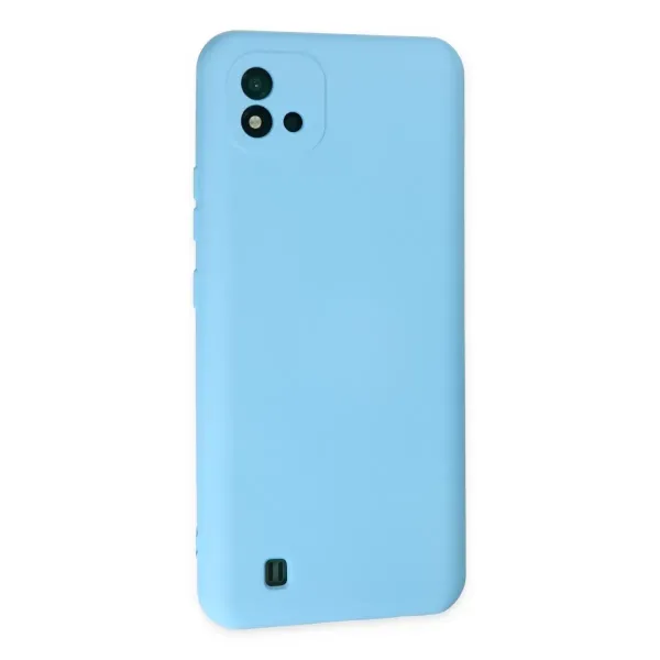 Realme C11 2021 Kılıf Nano İçi Kadife Silikon - Mavi