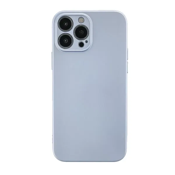 Apple İphone 13 Pro Max Kılıf Nano İçi Kadife Silikon - Sky Blue