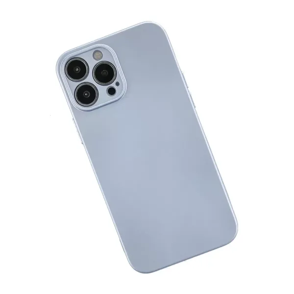 Apple İphone 13 Pro Max Kılıf Nano İçi Kadife Silikon - Sky Blue