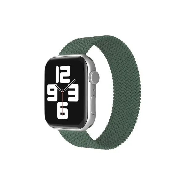Apple Watch 38mm Ayarlı Solo Silikon Kordon - Haki Yeşil