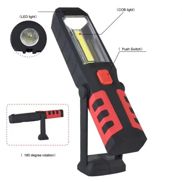 Br S99 Cob Led Şarj Edilebilir Mıknatıslı Çalışma Feneri
