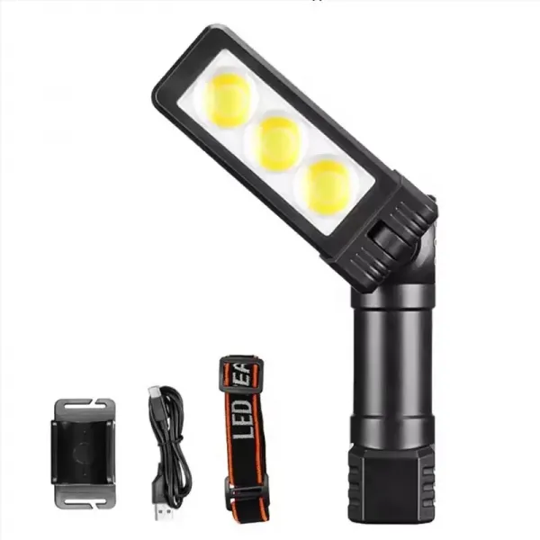 Gold Silver Gs-225 3 Led Usb Şarjlı Çok Fonksiyonlu Kafa Feneri