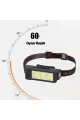 Gold Silver Gs-225 3 Led Usb Şarjlı Çok Fonksiyonlu Kafa Feneri