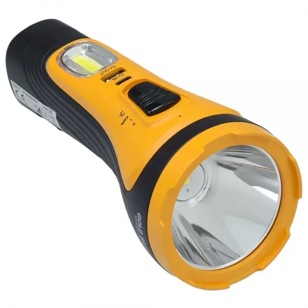 Gold Silver Gs-4275 7 Watt Cob Aydınlatmalı Şarjlı El Feneri