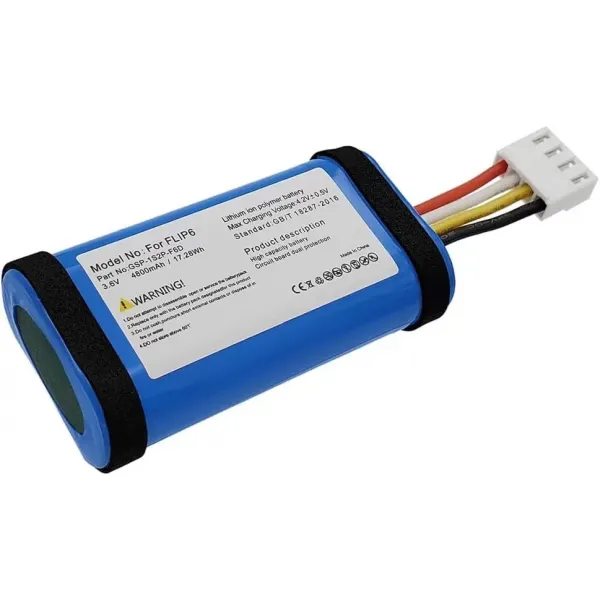 Sertec Jbl Flip 6 Uyumlu 3.7v 4800 Mah Soketli Batarya