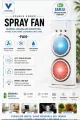Çift Başlıklı Sprey Fan Nemlendirici Ve Renkli Led Işıklı Beyaz