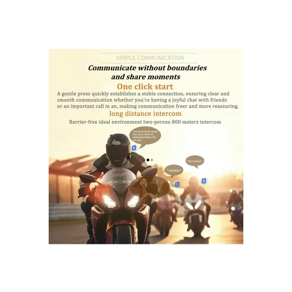 Bt26 Motosiklet Kask Kulaklık Bluetooth Rgb Işıklı 2 Eşleşme Özellikli 1000 Mah Intercom