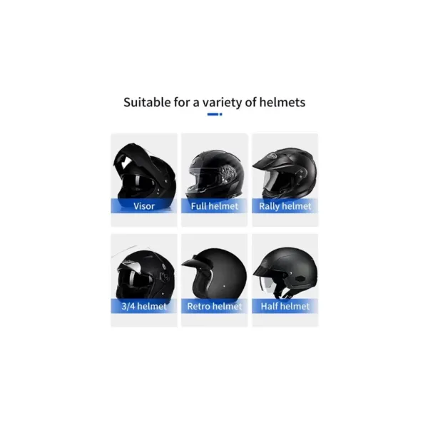 Bt31 Kask Kulaklık Bluetooth 5.0 Motosiklet Interkom Su Geçirmez Kablosuz Kulaklık