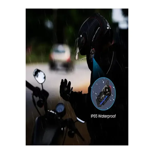 Bt57 Motosiklet Kask Kulaklık Intercom Işıklı Motorsiklet Interkom
