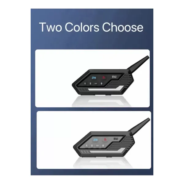 Bt62 Motosiklet Kask Kulaklığı Bluetooth Intercom 2 Intercom Bağlantılı