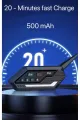 Bt62 Motosiklet Kask Kulaklığı Bluetooth Intercom 2 Intercom Bağlantılı
