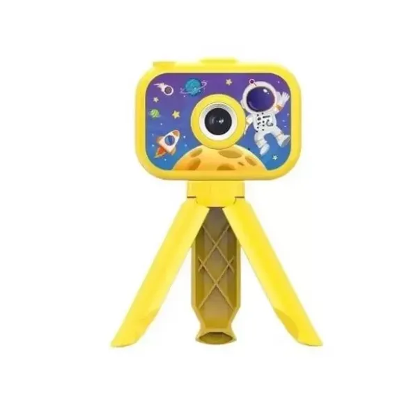 Dijital Fotoğraf Makinesi Çocuk Mini 1080p Hd Kamera Selfie Tripotlu Ön Arka Kamera