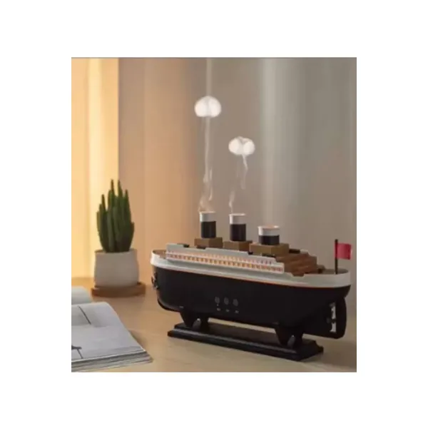 Titanic Gemi Hava Nemlendirici Işıklı Fonksiyonlu Buhar Makinesi Kumandalı