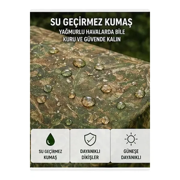 Otomatik Kabin Giyinme Çadırı 120x120x190 Cm Üst Havalandırma Yan Pencereli Duş & Wc Çadırı
