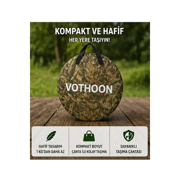 Otomatik Kabin Giyinme Çadırı 120x120x190 Cm Üst Havalandırma Yan Pencereli Duş & Wc Çadırı