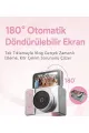 2k Mini Dijital Retro Video Kamera Flaşlı Dijital Vlog Mini Fotoğraf Makinesi Türkçe Menü Pembe