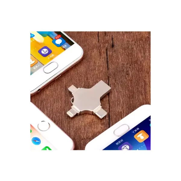 Otg 4in1 Cep Telefonu Çok Fonksiyonlu Usb Flash Bellek 64 Gb Type-c, Micro Sd Ve Kart Okuyucu