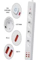 Termal Akım Korumalı 4’lü Priz 4x Usb 2x Type-c Çıkışlı Grup Priz Çoğaltıcı (3500w)