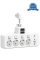 Termal Akım Korumalı 4’lü Duvar Tipi Priz 2x Usb 2x Type-c Çıkışlı Grup Priz Çoğaltıcı Beyaz (2500w)