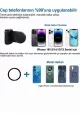 Bluetooth Manyetik Telefon Yapıştırma Kavrama Halka Dolgu Işığı İle Magsafe Selfie Klips