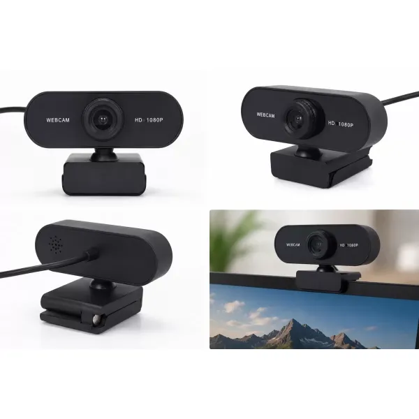 Webcam Orjınal Hd 1080p Konferans Kamera Dahili Mikrofon Görüntülü Sohbet Yayın Kamerası Hd Video