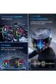 Y13 Motor Kask Kulaklık Rgb Modlu Radyolu Motosiklet Kulaklık 5.3 Bluetooth Intercom