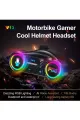 Y13 Motor Kask Kulaklık Rgb Modlu Radyolu Motosiklet Kulaklık 5.3 Bluetooth Intercom