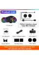 Y13 Motor Kask Kulaklık Rgb Modlu Radyolu Motosiklet Kulaklık 5.3 Bluetooth Intercom