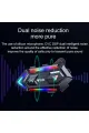 Y20 Motor Kurye Kask Kulaklık Rgb Modlu Bluetooth Motosiklet Kulaklık 5.3 Bluetooth Interkom