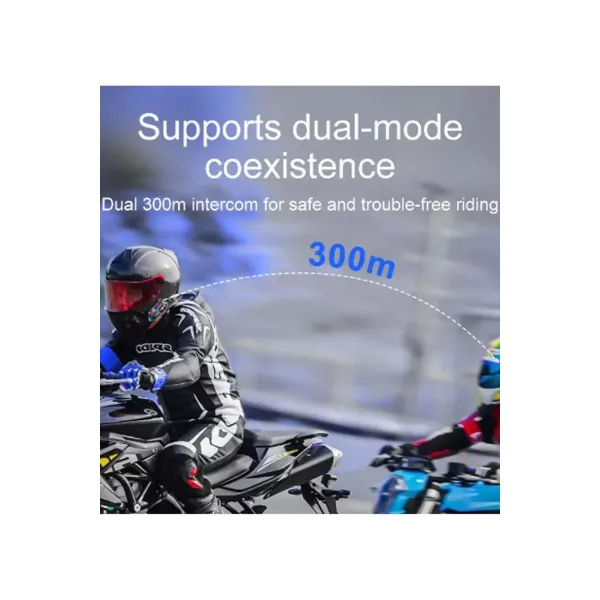 Y20 Max Motosiklet Bluetooth 5.3 Kask Intercom 2 Kişi 300 Metre Eşleşme Özellikli