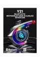 Y21 Rgb Işık Efektli Intercom Bluetooth Motosiklet Kask Kulaklığı Intercom Kulaklık