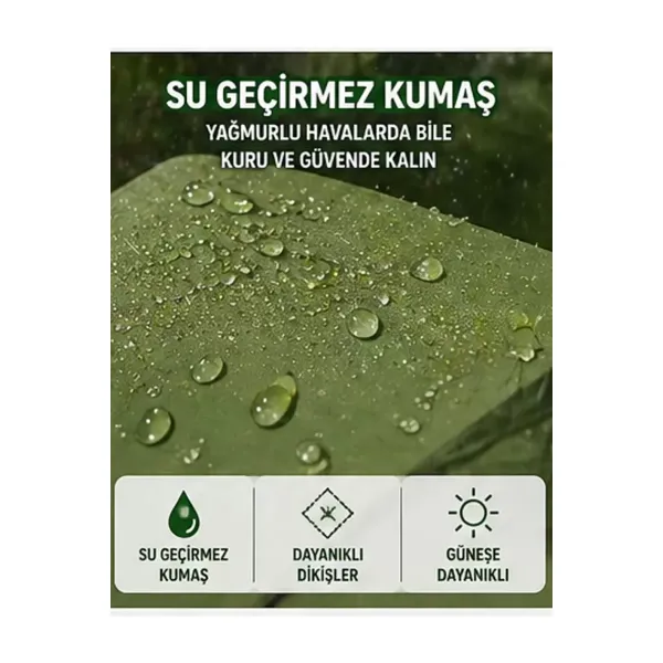 Otomatik Kabin Giyinme Çadırı 120x120x190 Cm Üst Havalandırma Yan Pencereli Duş & Wc Çadırı