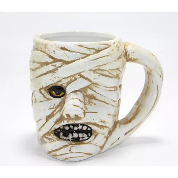 Antik Mısır Mumi (mummy) Figürlü 3d Kabartmalı Kupa Bardak Alk4897