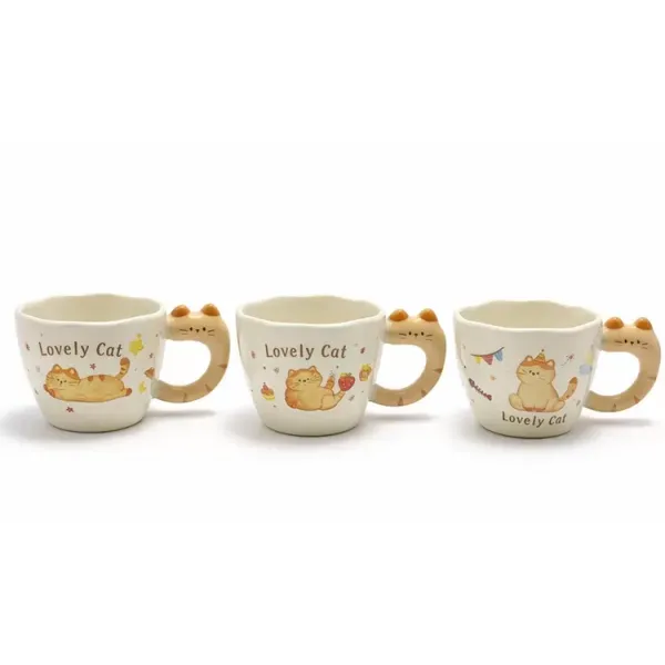 3d Kedi Figürlü Kupa Bardak Alk5036
