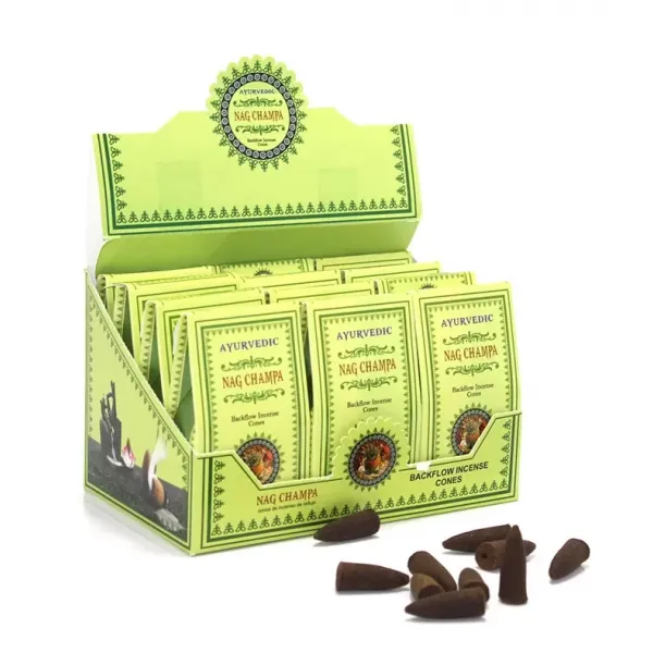 Ayurvedic Konik ( Geri Akış ) Tütsü Nag Champa Aromalı Konik Nagchampa