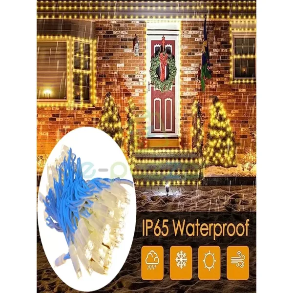 10m 100 Led Ip65 Dış Mekan Led Işık Beyaz Kablo