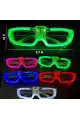 Beyaz Led Işıklı Parti Gözlüğü 3 Modlu – Glow  Gece Eğlence Gözlüğü