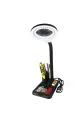 Esnek 5x /10x,40 Led Işıklı Büyüteç ,lamba  Büyüteç Okuma, Çalışma Lehim Masa Lambası A808