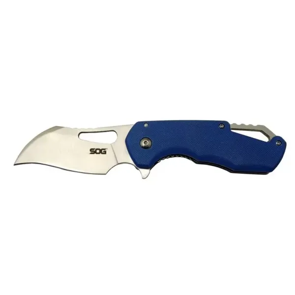İsonzo 1396bl Mavi Kamp Çakı 18cm - Yarı Otomatik, Kemerlikli, Kutulu