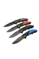 Klipsli 4 Lü Set Metal  16 Cm Kamp / Outdoor Çakı  - Yarı Otomatik, Kemerlikli, Kutulu